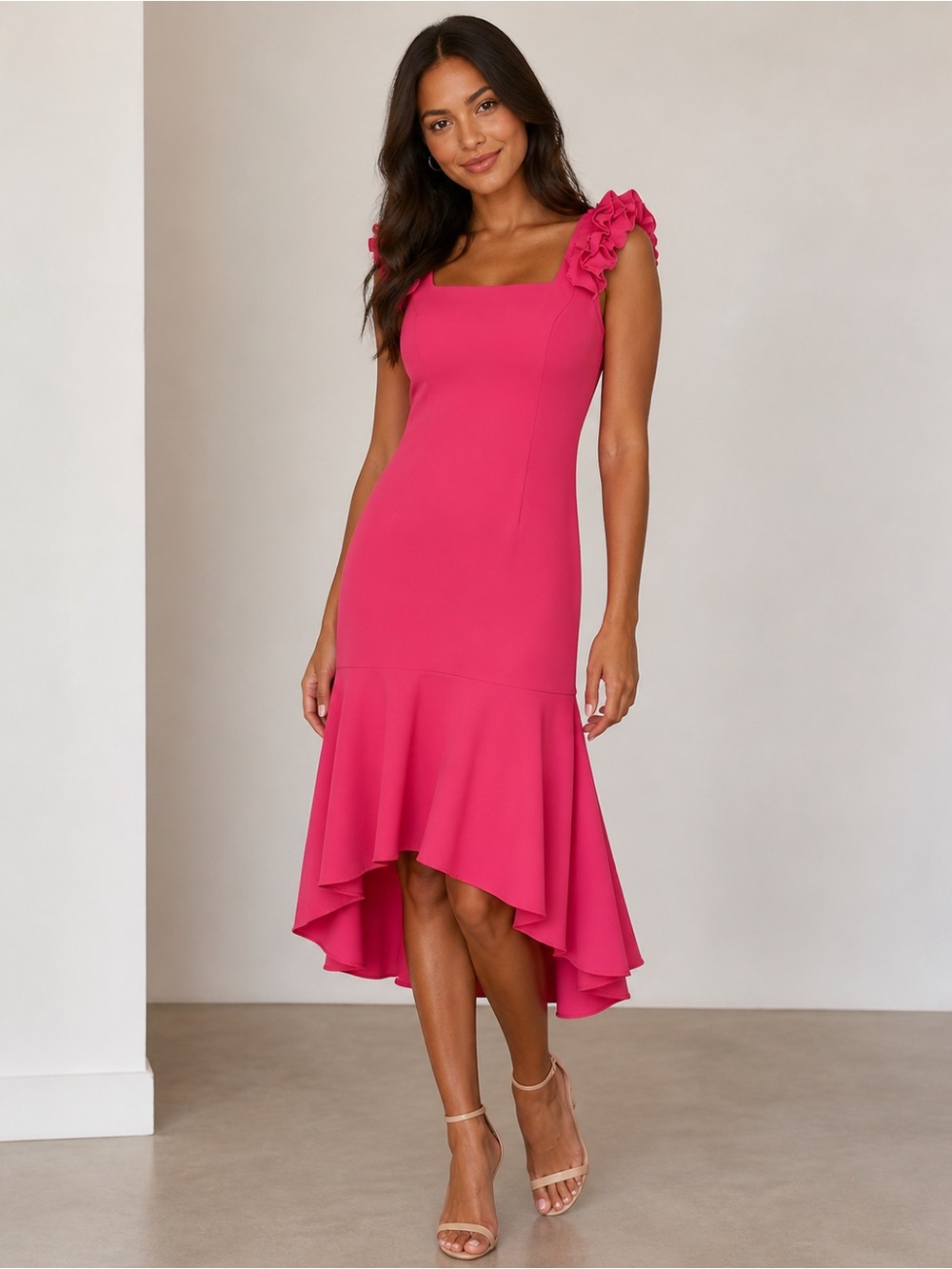 Adrianna Papell Sleeveless Midi Dress